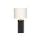 Monarch Specialties Lighting, 24 in.H, Table Lamp, Black Concrete, Ivory / Cream Shade, Modern I 9710 - alternate 5